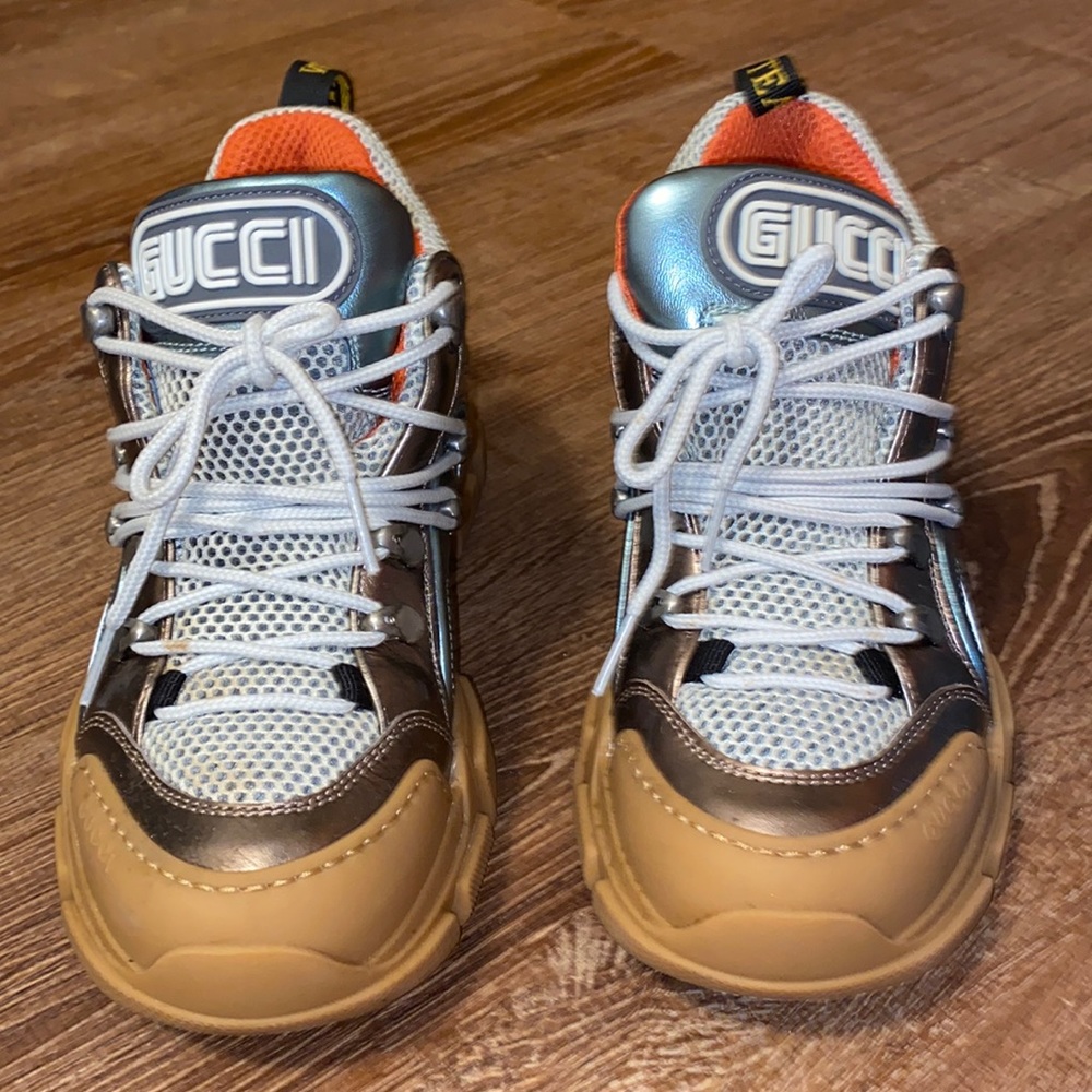 Gucci Flashtrek Sneaker Multi Brown/Teal/ Pink